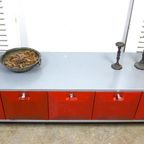Prachtige Rood Grijs Tv Meubel thumbnail 4