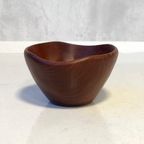 Vintage Schaal Teak Jaren 60 Design Fruitschaal Teakhout thumbnail 2