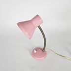 Tafellampje - Muurlampje - Roze - Flexibele Hals - Mid Century - 1960'S thumbnail 3