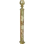 Hollywood Regency Kapstok Onyx En Messing Fifties 167Cm thumbnail 4