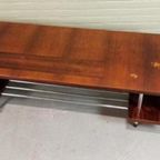 Vintage Palissander En Chroom Salontafel thumbnail 3