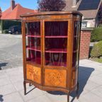 Antieke Franse Louis Xv-stijl Vitrinekast thumbnail 12