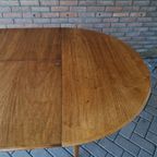 A A Patijn Vintage Ovale Ronde Tafel Eettafel Jaren 60 thumbnail 5