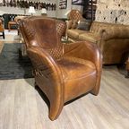Saddle Chair / Zadel Fauteuil Vintage Cognac Leer Eyecatcher thumbnail 2