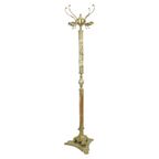 Hollywood Regency Kapstok Onyx En Messing Fifties 167Cm thumbnail 6