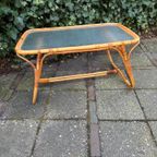 Rotan Bamboe Vintage Salontafel Wolkglas thumbnail 6