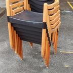 6 Vintage Strax Stoelen, Hartmut Lohmeyer Voor Casala thumbnail 16