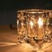 Vintage Icecube Tafellamp Peil & Putzler, Glass Table Light