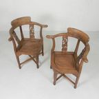 Set Van 2 Hoekstoelen In Teak, Jaren '80 thumbnail 4