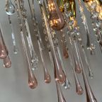 Vintage Xxl Murano Teardrop Kroonluchter Hanglamp Kristal thumbnail 2