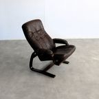 Vintage Armchair | Fauteuil | Verstelbaar | Jaren 60 | Deens thumbnail 8