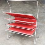 Vintage Magazine Rack Lectuurbak | Voss Germany '60 -'70 thumbnail 8