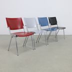 4X Postmodern Diningchair “Sento” By Jørgen Kastholm For Dauphin thumbnail 2