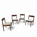 4 X Scandinavian Teak Dining Chairs / 1970s thumbnail 6