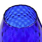 Blauw Glas Snifter Vaas Brandy Cognac Kobalt Empoli Italy 33Cm thumbnail 6