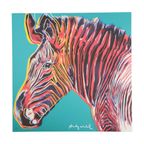 Offset Litho Naar Andy Warhol Grevy’S Zebra 201/2400 Pop Art Kunstdruk thumbnail 7