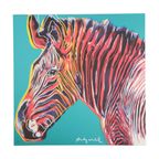 Offset Litho Naar Andy Warhol Grevy’S Zebra 201/2400 Pop Art Kunstdruk thumbnail 8