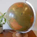 Vintage Wereldbol Globe Lamp Tafellamp Voor 1981 Mid Century thumbnail 2