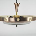 Vintage - Lakro Style - Ufo Hanglamp - 'Champagne Gold' - Glas - 70S thumbnail 2