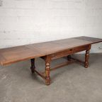 Uitschuifbare Eikenhouten Tafel thumbnail 9