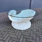 Vintage Parel Salontafel Van Fossielsteen thumbnail 7