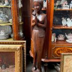 Aziatische Standbeeld, 153 Cm Hoog. thumbnail 4