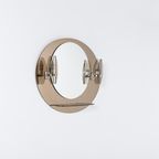 Mid-century Modern Italian Wall Mirror With Sconces From VECA 1960s thumbnail 2
