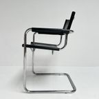 Set Van 4 Lederen Mart Stam S34 Stoelen, 1970's thumbnail 14