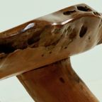 Xl Brutalist Tree Trunk Coffee Table 1960s thumbnail 7