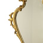 Klassieke Smalle Kuifspiegel Bladgoud Verguld Barok Stijl 72cm thumbnail 4