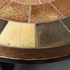 Vintage Deens Design Brutalist Salontafel, Tue Poulsen, Rond thumbnail 5