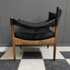Kristian Vedel Rosewood & Leather ‘Modus’ Lounge Chair For Søren Willadsen Incl Ottoman thumbnail 7