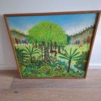 Vintage Kunstwerk Met Jungle Vibes thumbnail 9