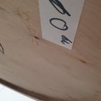 Messing Gepatineerde Tafel Rond Wabi Sabi Gietijzer Voet Pedrali thumbnail 5