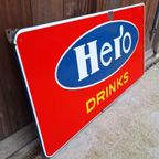 Tof En Groot Emaille Bord Van Hero Drinks, Langcat Bussum. thumbnail 10