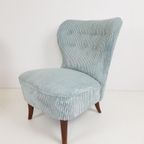Artifort Clubfauteuil Fauteuiltje Lichtblauw Blauwe Rib thumbnail 5