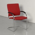 Frontseat Vergaderstoel, Rood, Sledeframe thumbnail 2