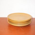 Vintage Grès Stoneware Dinner Plates * Set Of 6 * Minimal Mid-Century Tableware thumbnail 7