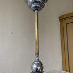 Lamp Art Deco 1930 Modernistisch 4 Arms Matglazen Schalen thumbnail 6