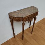 Barok Rococo Wandconsole Sidetable Met Marmer Blad En Spiegel 05 thumbnail 11