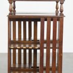Geweldige En Unieke Grote Antieke Engelse Eikenhouten Bibliotheek Boekenmolen thumbnail 7