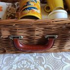 Vintage Picknickmand Van Optima England, Uniek & Duurzaam Gerestyled thumbnail 11