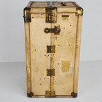 1930S Garderobe Stoomkoffer Van Hartmann – Geitenleren Kist thumbnail 11