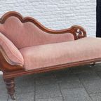 Antiek Mahonie Biedermeier Chaise Longue, 180 Cm Lang, Reliving thumbnail 3