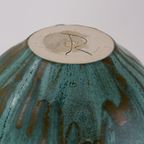 Vintage Pottery With Triple Handled Lidded Urn thumbnail 4