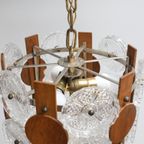 Deense Vintage Hanglamp Teak Glas thumbnail 16
