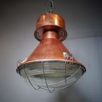 Industriële Tanex Fabriekslamp – Koper thumbnail 5