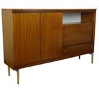 Vintage Mid Century Highboard Kast Lade En Deuren Teak Fineer 200Cm thumbnail 12