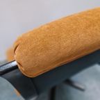 G Möbel Vintage Oranje Bruine Vintage Draaifauteuil Fauteuil thumbnail 6
