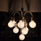 Vintage Hanglamp Met Glazen Bollen Regency/ Sputnik thumbnail 6